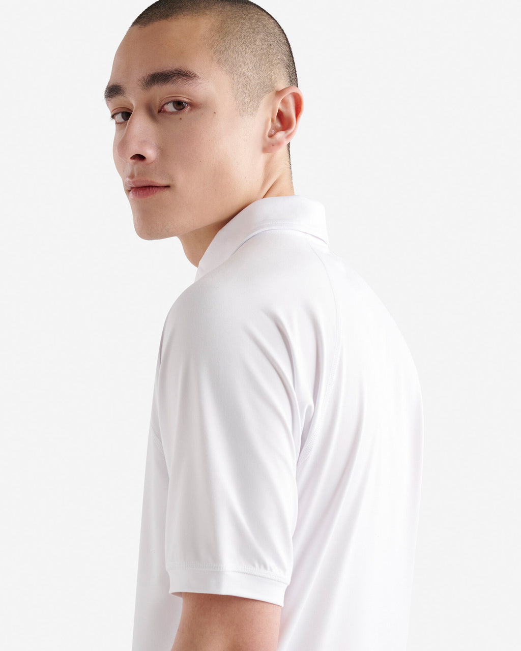 Renew Knit Polo / WHITE