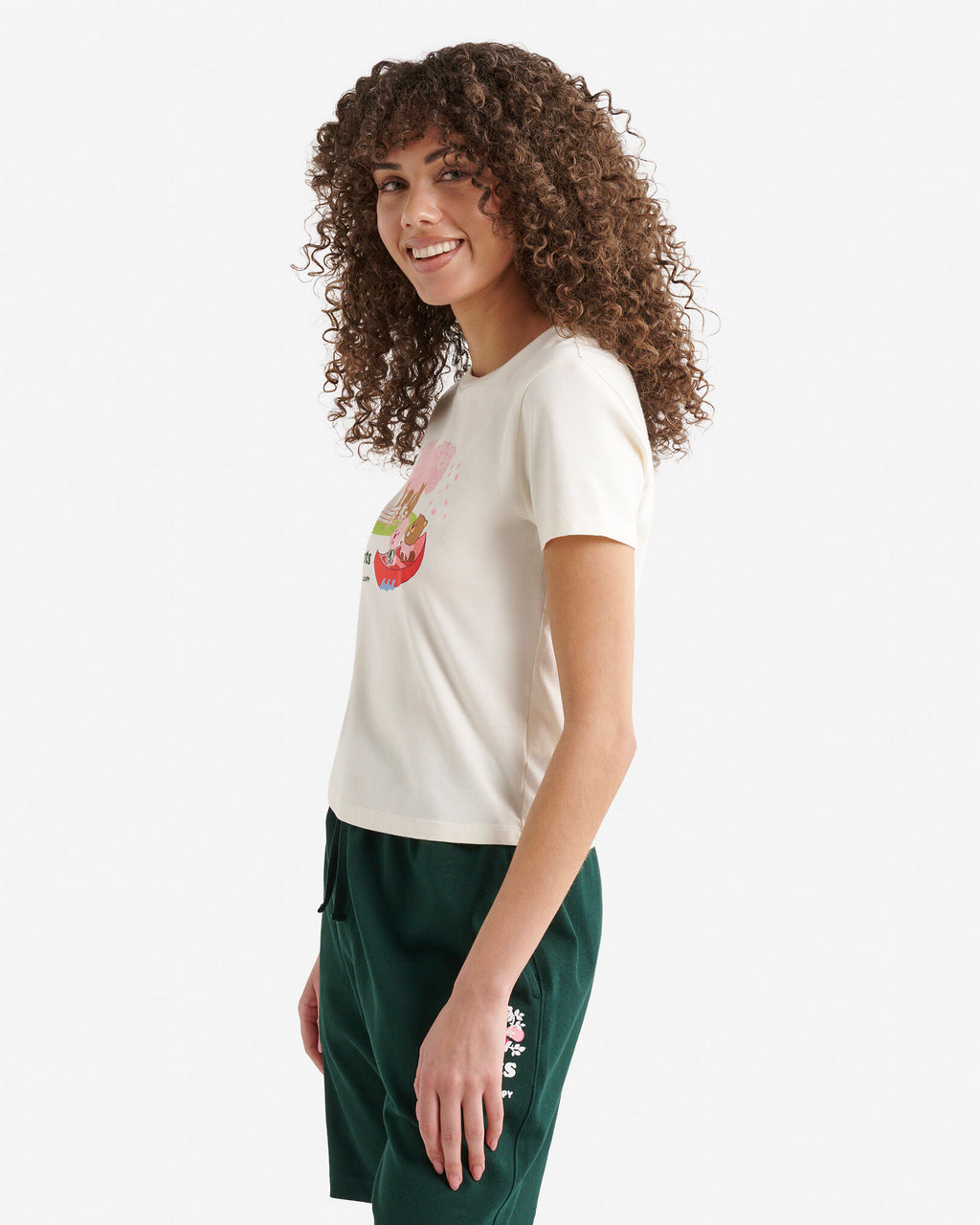 X Zanmang Loopy T-Shirt / EGRET