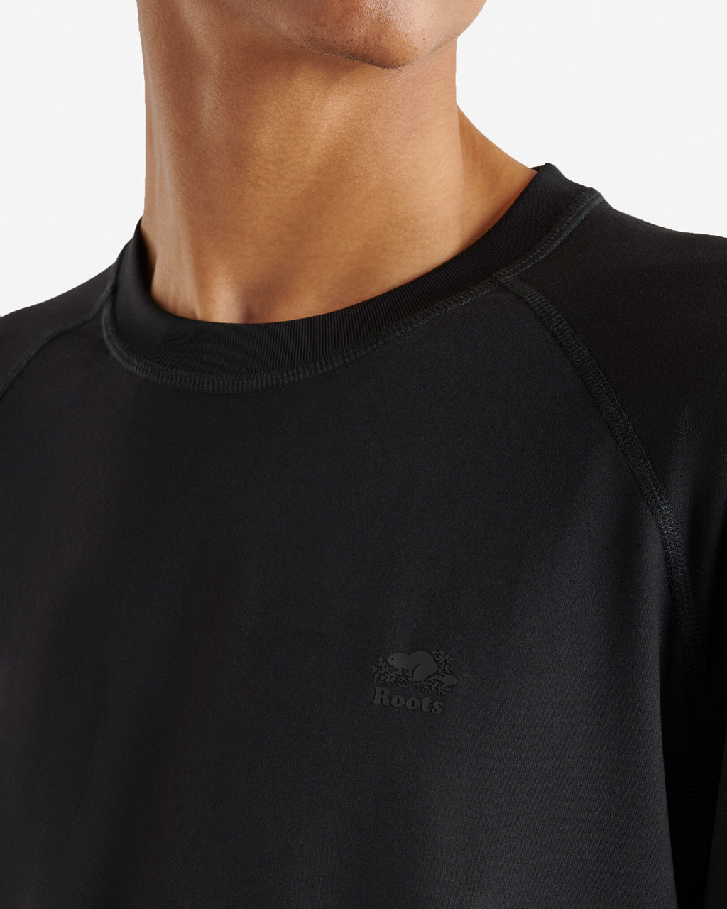 Renew Knit Long Sleeve Top / BLACK