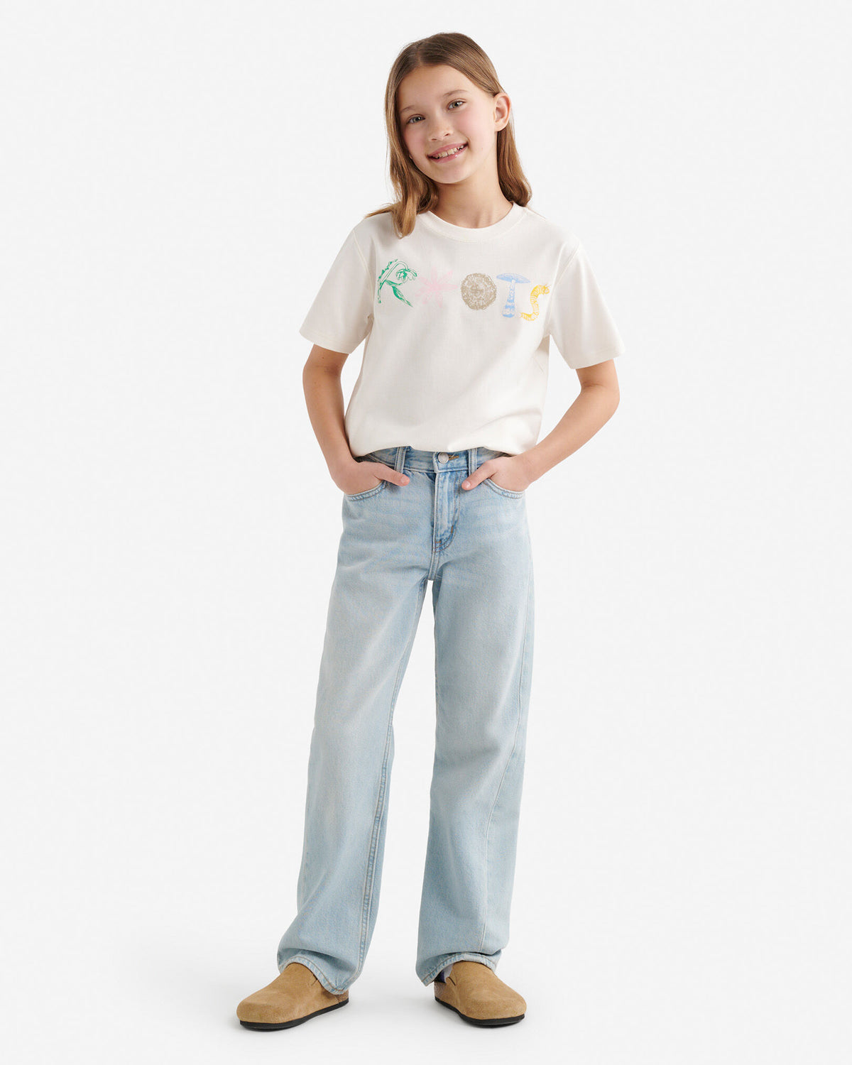 Kids Nature Stamps T-Shirt / EGRET