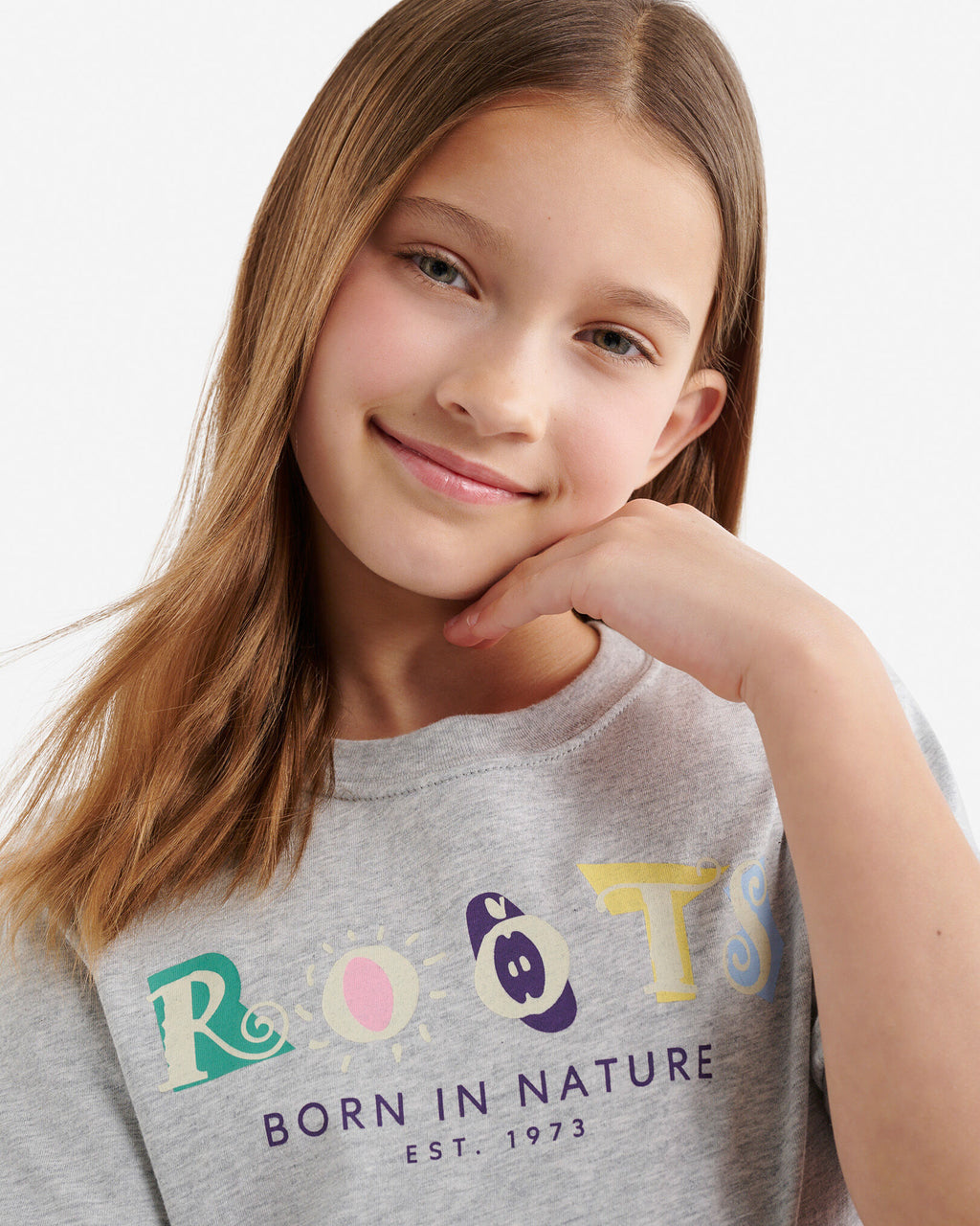 Kids Retro Classic T-Shirt / HEATHER GREY