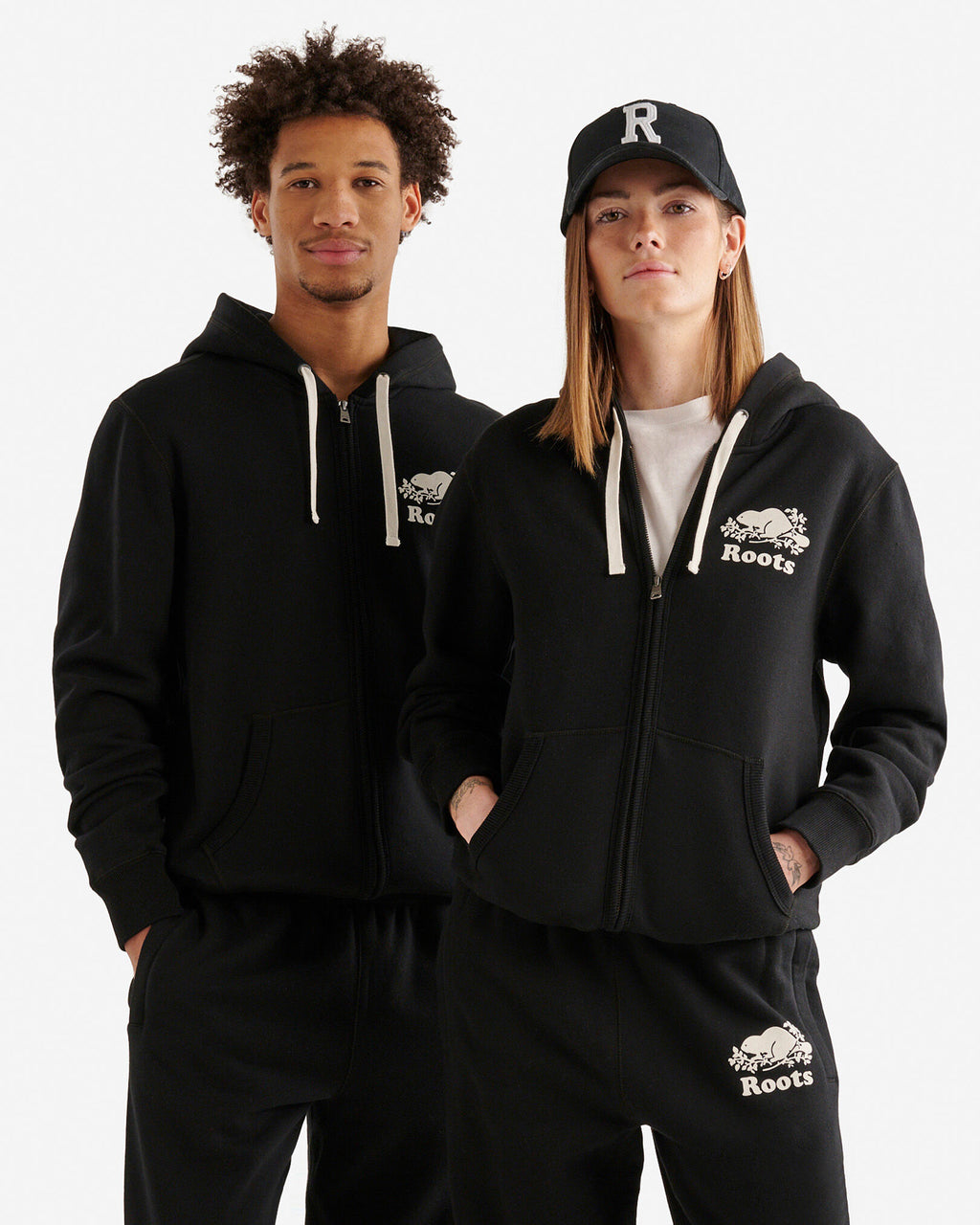 Organic Original Full Zip Hoodie / BLACK