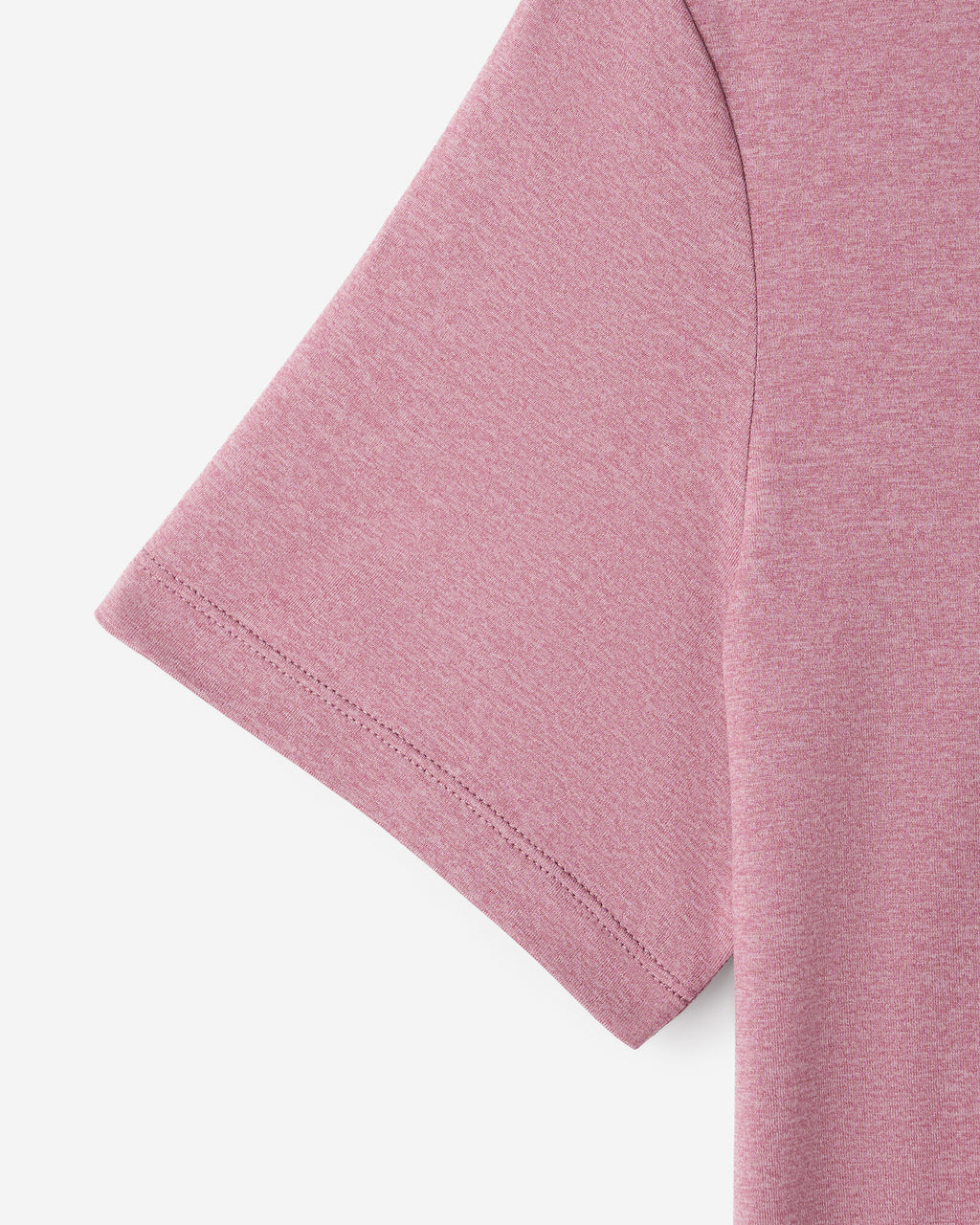 Renew Knit Classic Short Sleeve Top / DUSKY PLUM MIX
