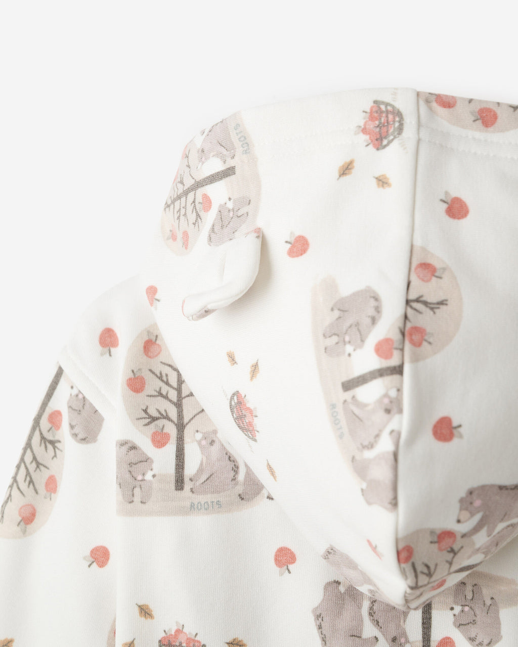 Baby Cozy Bear Full Zip Hoodie / EGRET