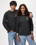 Patchwork Long Sleeve T-Shirt / RAVEN