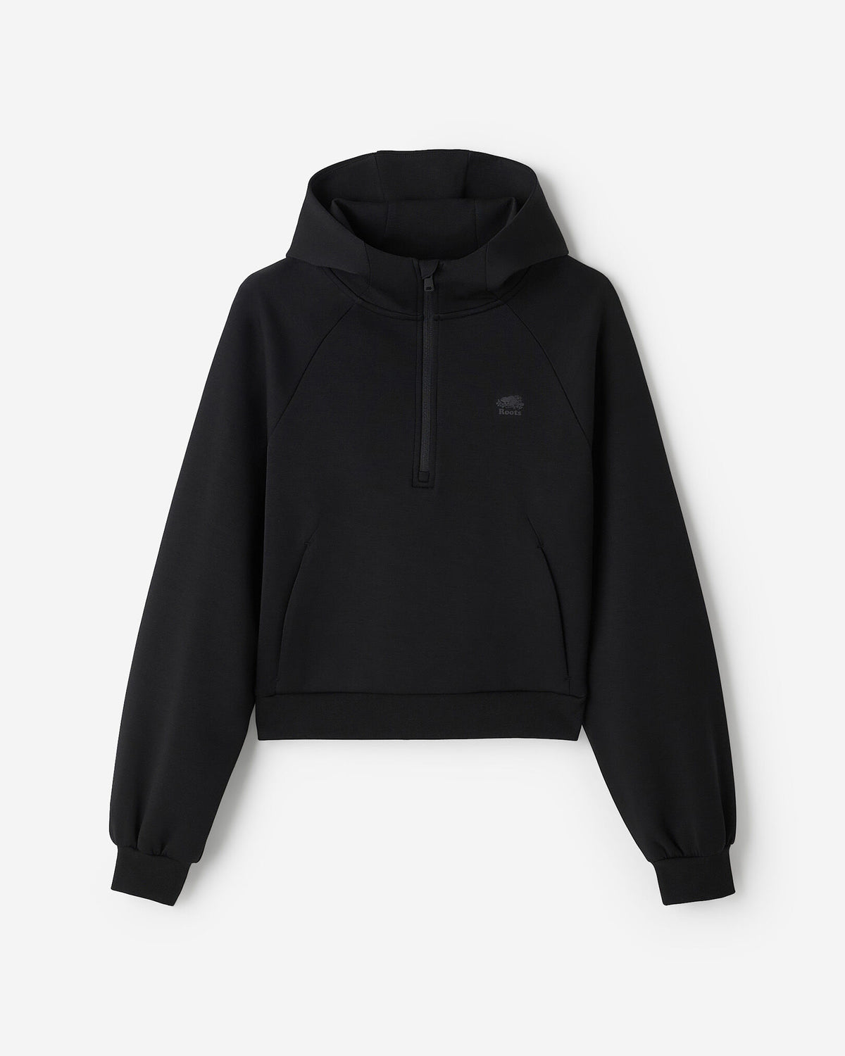 Roam Quarter Zip Hoodie / BLACK