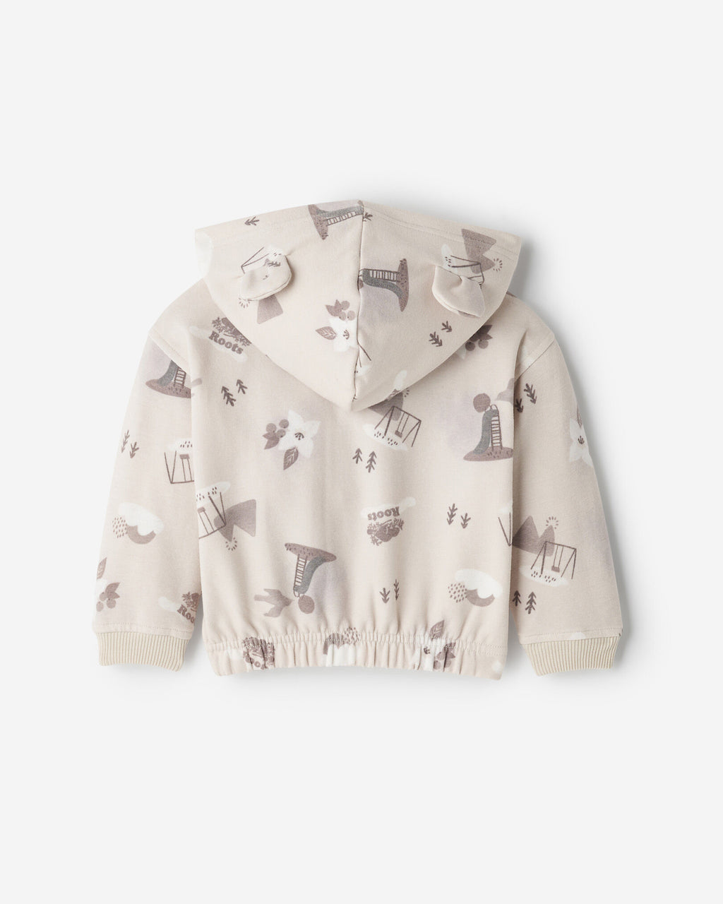 Baby Nature Playground Full Zip Hoodie / FADED KHAKI