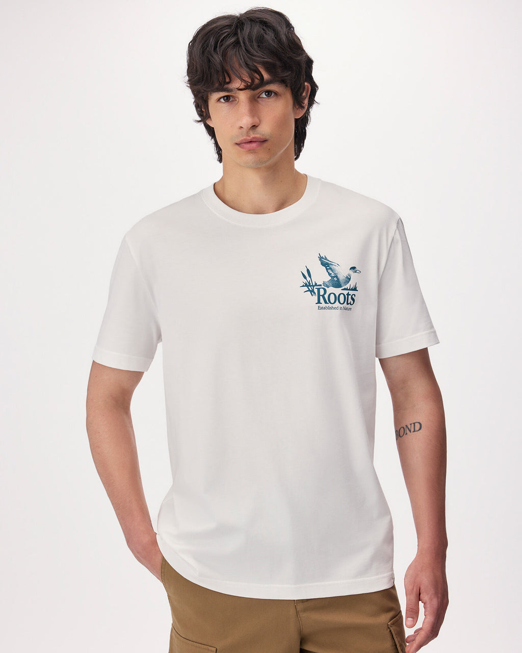Mens Backtrail T-Shirt / EGRET