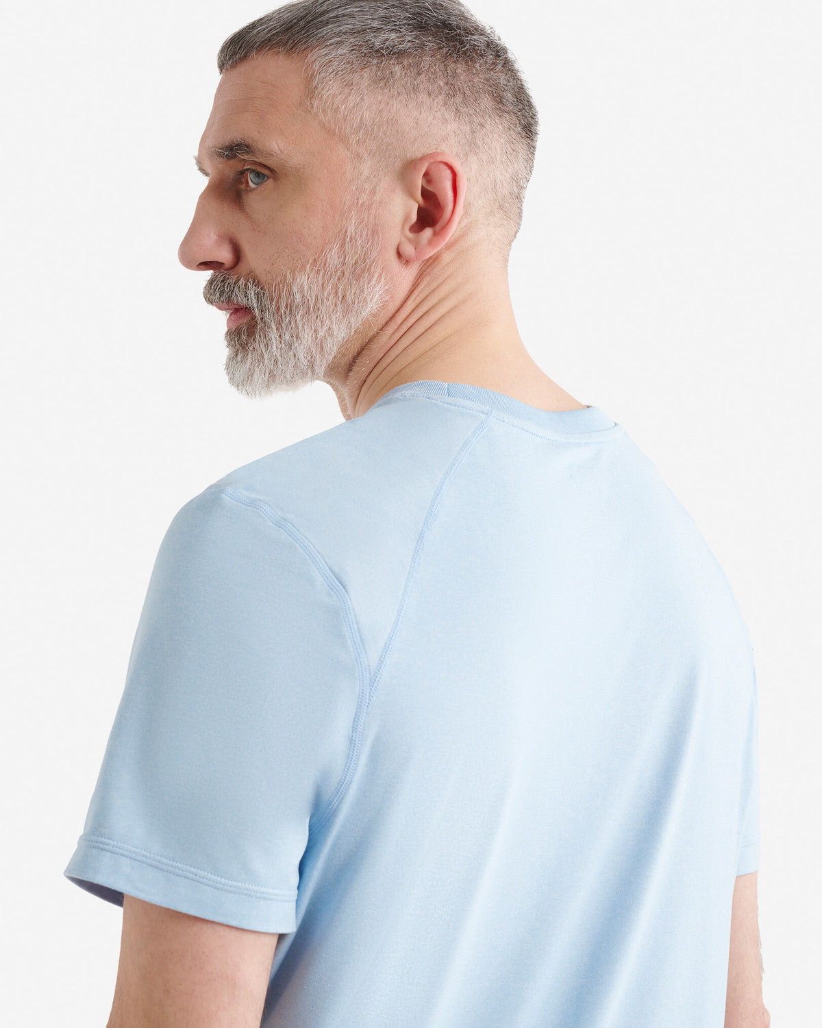 Renew Knit Short Sleeve Top / LIGHT SKY BLUE PPR