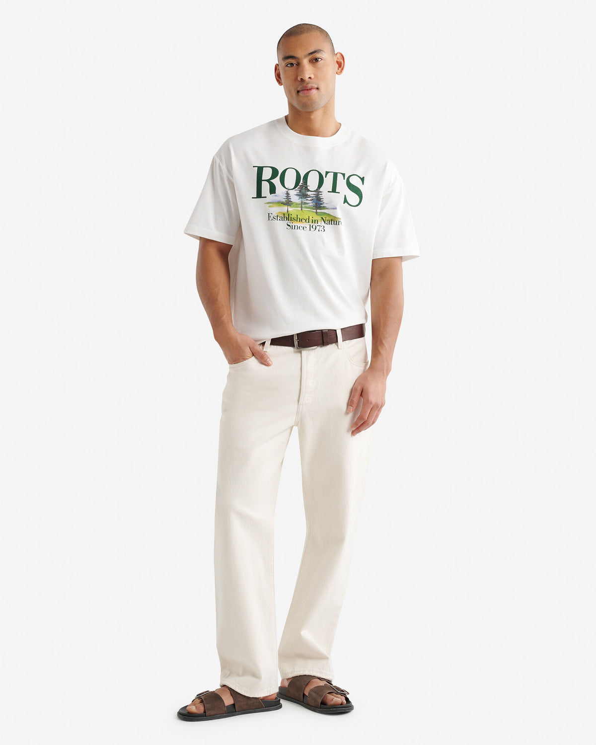 Mens Trailhead T-Shirt / EGRET