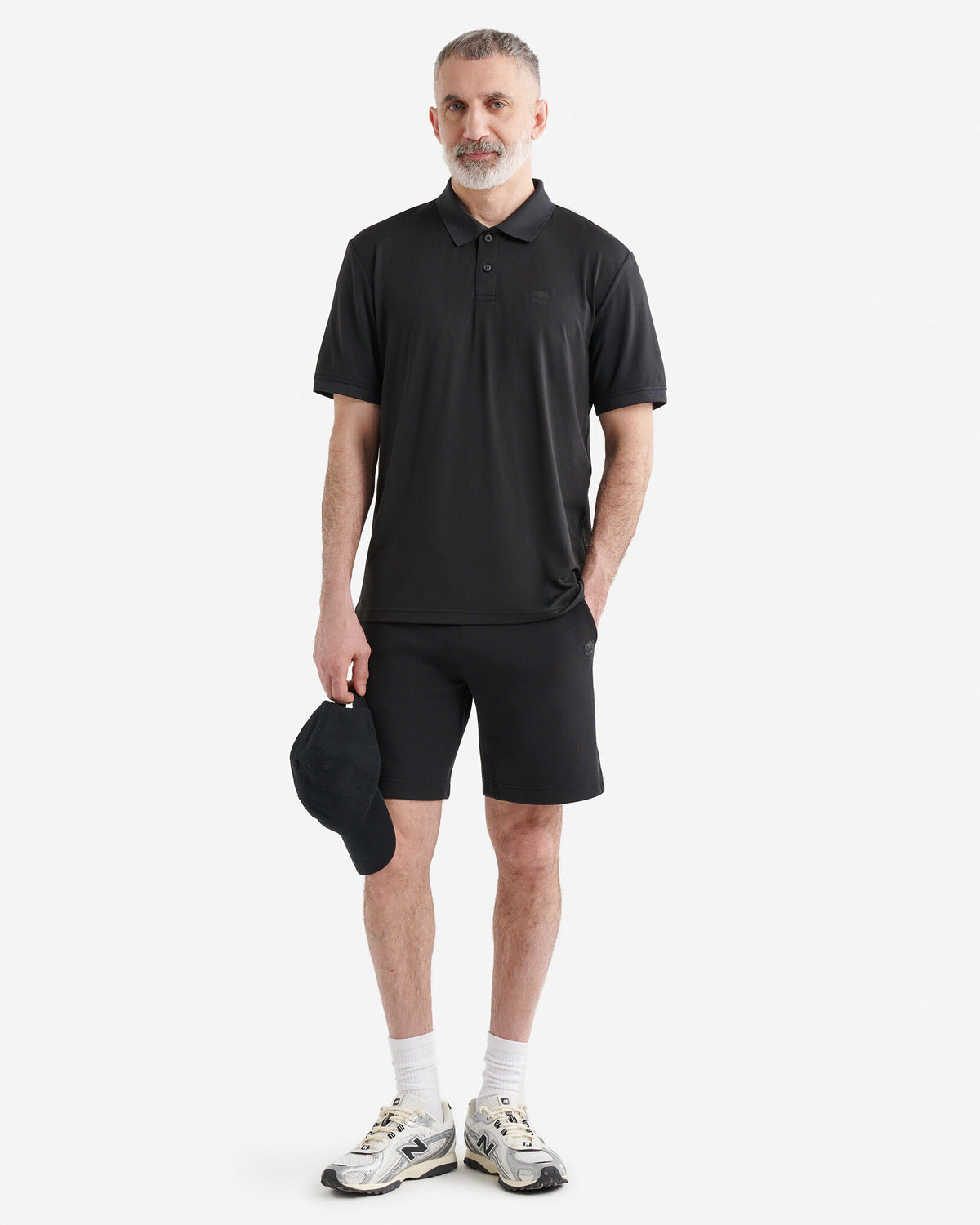 Renew Knit Polo / BLACK