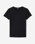 Roam Rib Fitted Short Sleeve Top / BLACK