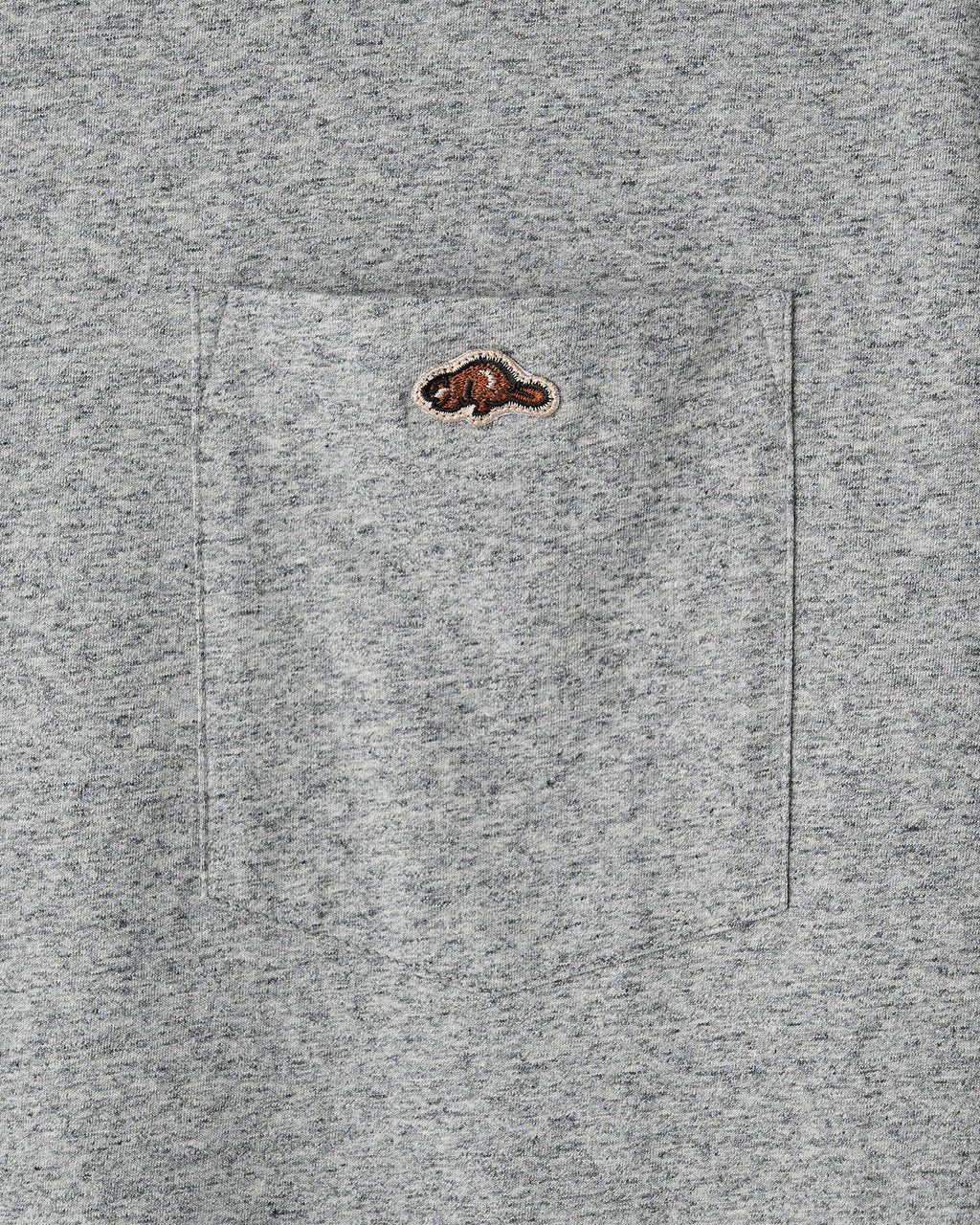 Mens Beavermark T-Shirt / SALT & PEPPER MIX