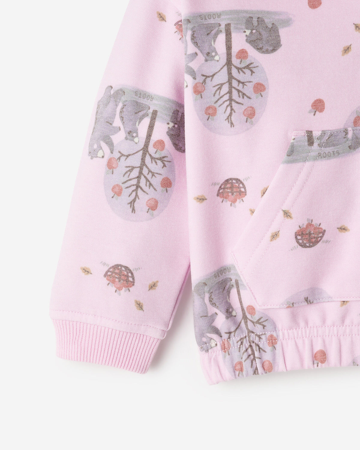 Baby Cozy Bear Full Zip Hoodie / PINK LAVENDER