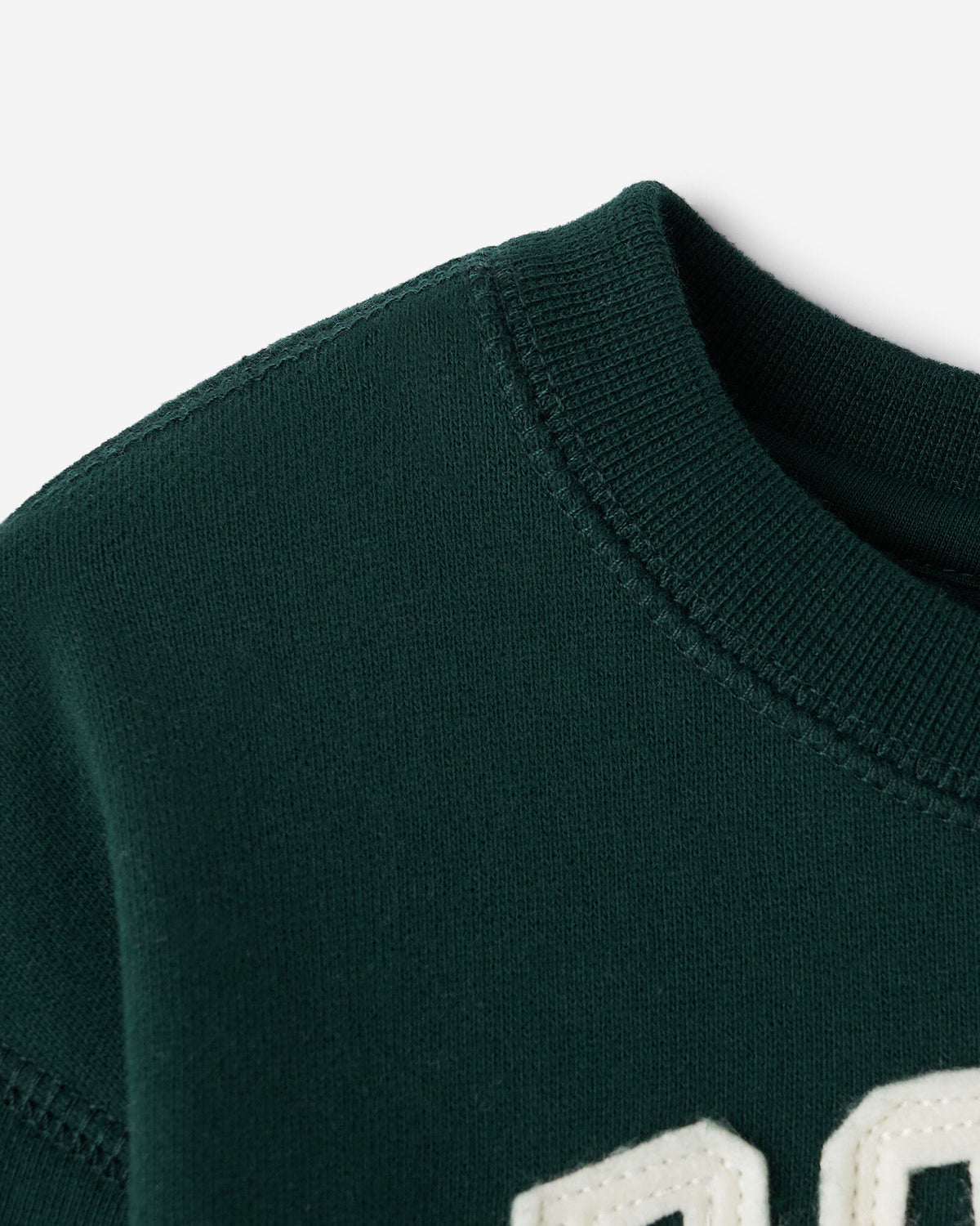 Baby  Applique Sweatshirt / VARSITY GREEN