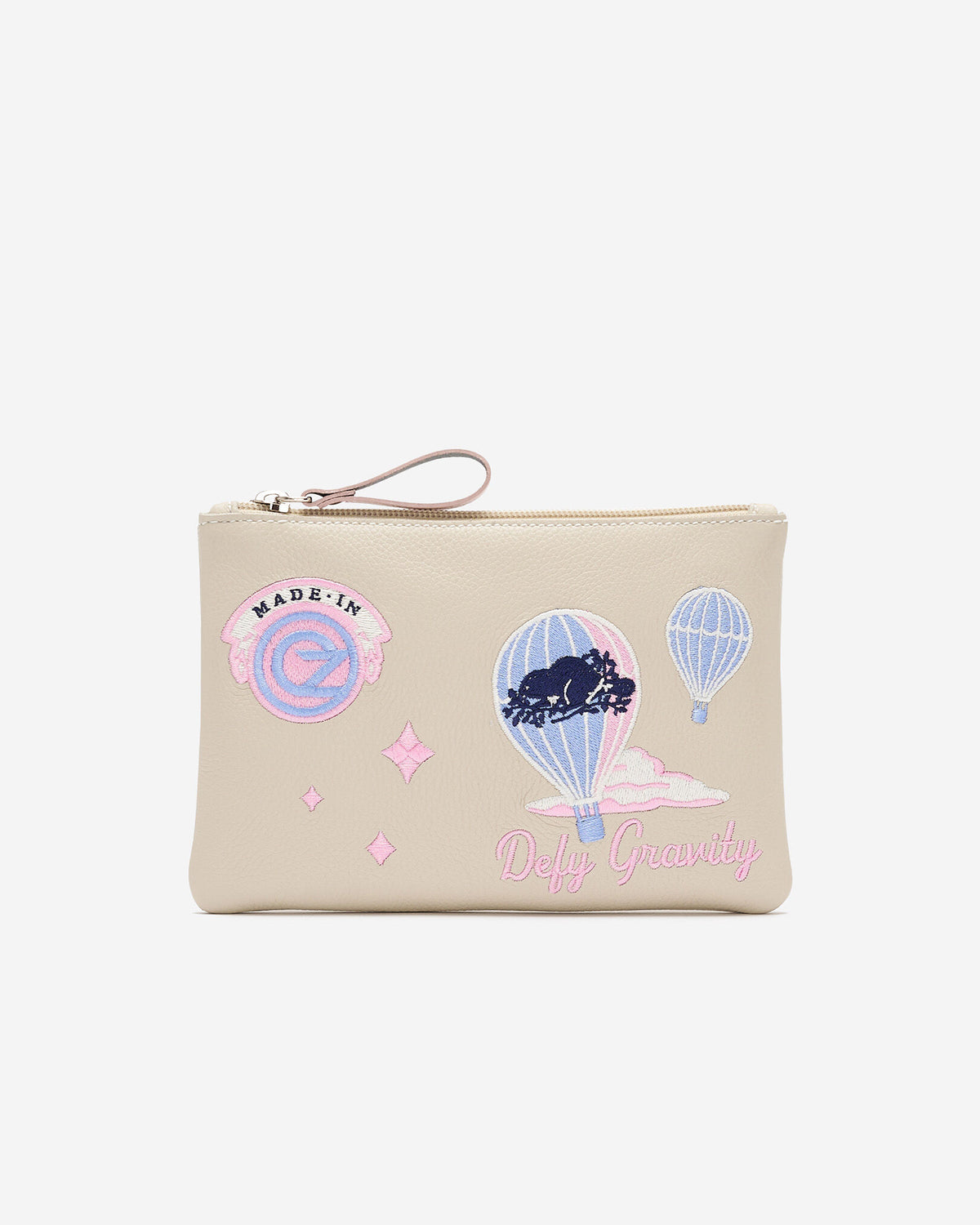 X Wicked Large Zip Pouch / OYSTER GREY