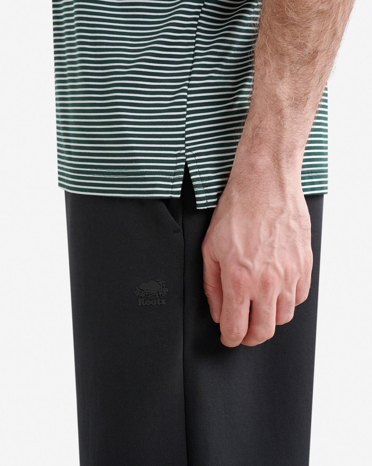 Renew Knit Striped Polo / VARSITY GREEN STRIPE