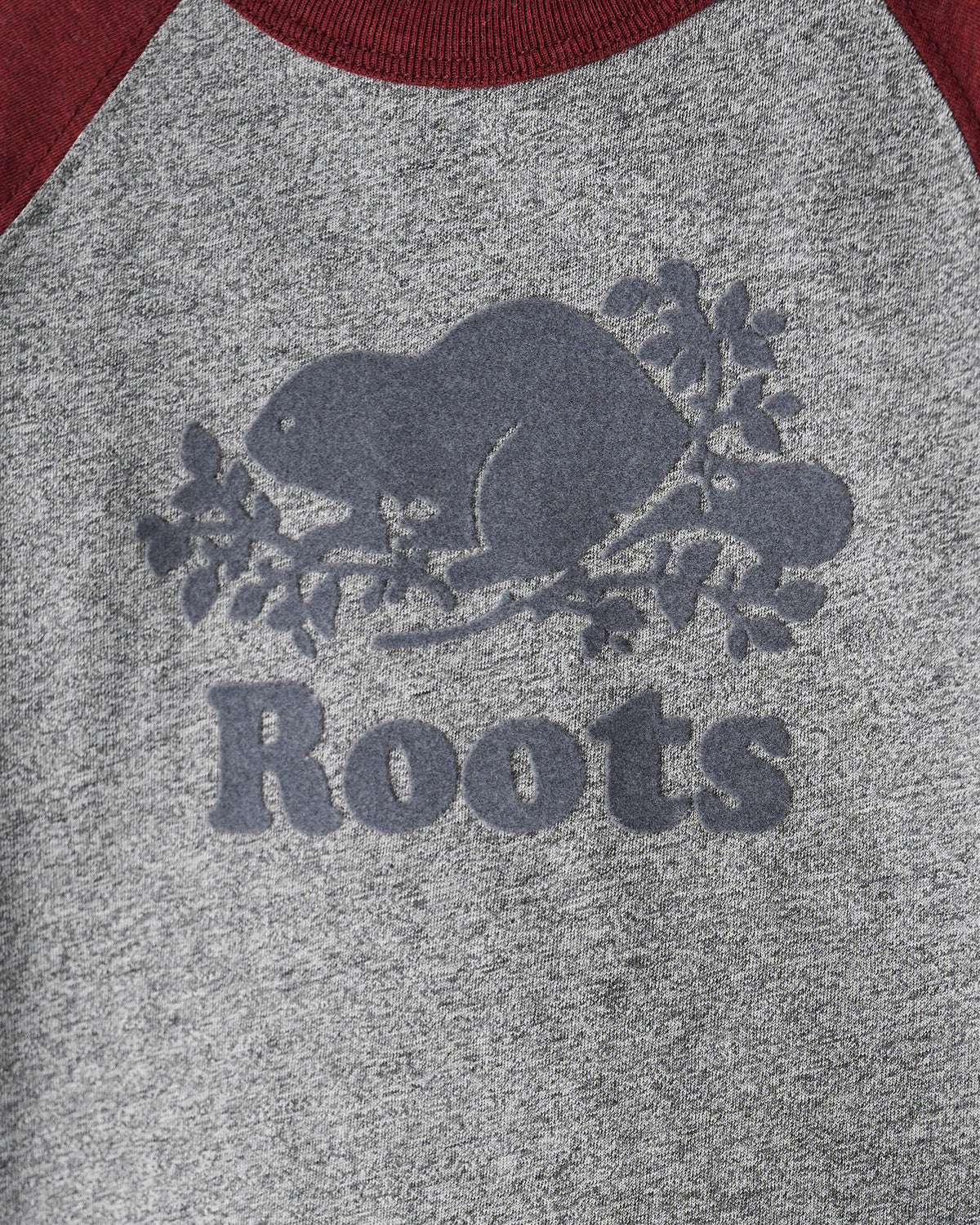 Baby Organic Cooper Baseball T-Shirt / CHERRY COLA PEPPER