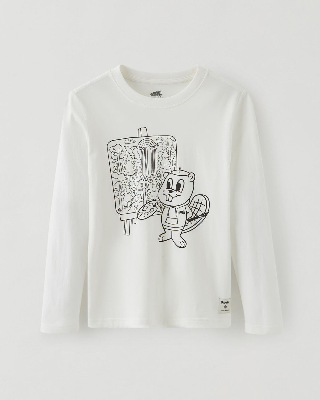 Kids Colour Your Buddy T-shirt / EGRET