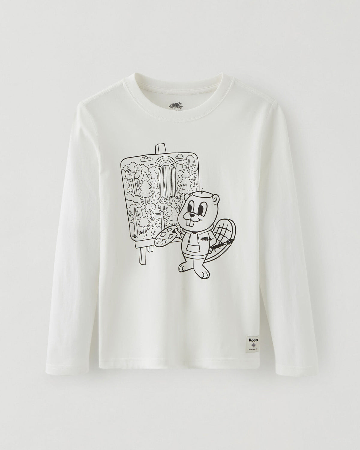 Kids Colour Your Buddy T-shirt / EGRET