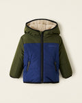 Baby Reversible Shearling Fleece Jacket / BLUE DEPTHS