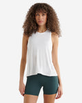 Renew Knit Racer Tank / WHITE