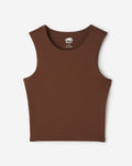 Renew Knit Muscle Tank / ROCKY ROAD BROWN