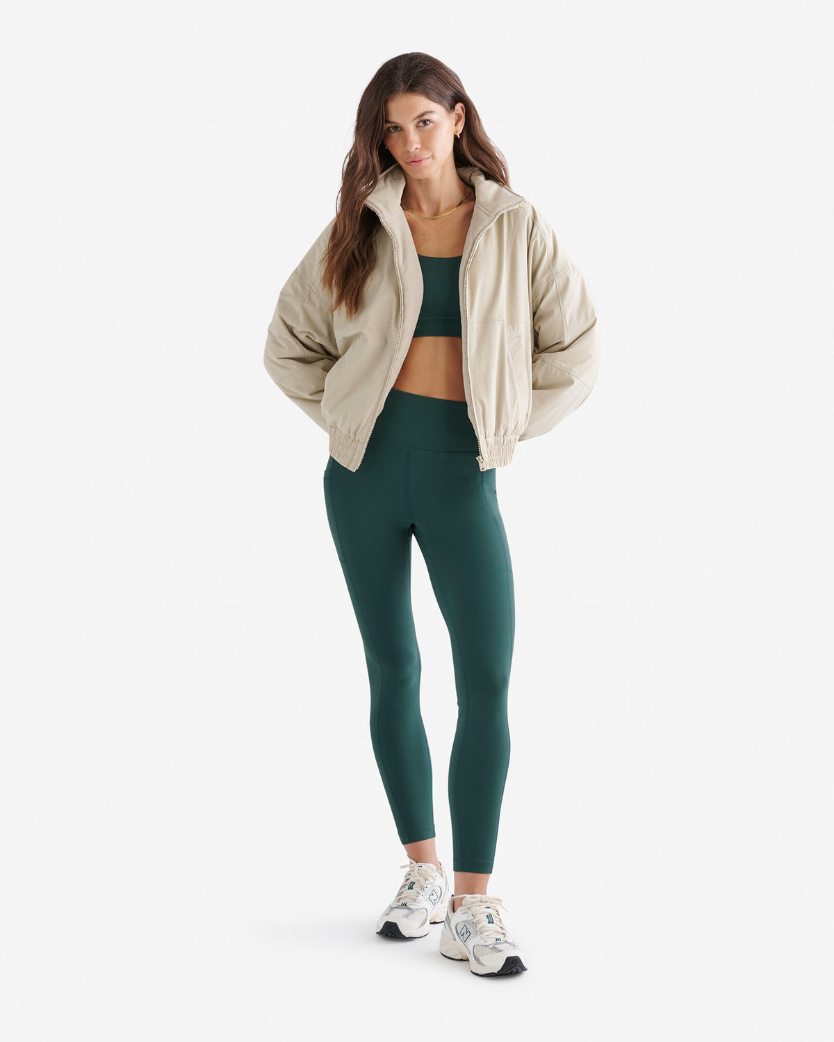 Restore Stretch Pocket Legging / VARSITY GREEN