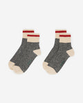 Adult Classic Cabin Ankle Sock 2 Pack / SALT & PEPPER