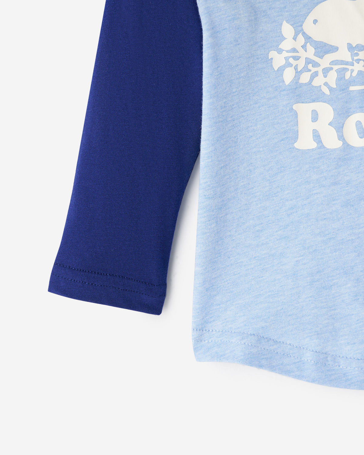 Baby Organic Cooper Baseball T-Shirt / BEACON BLUE