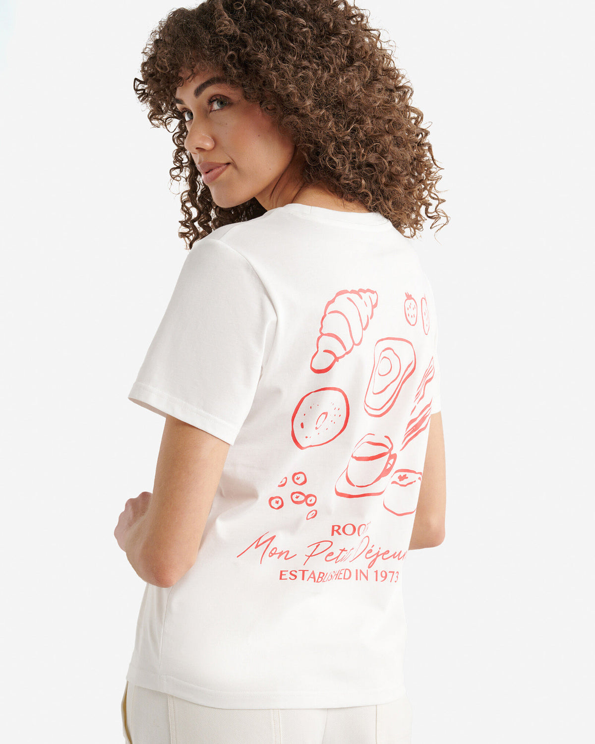 Womens Petit D&eacute;jeuner T-Shirt / EGRET