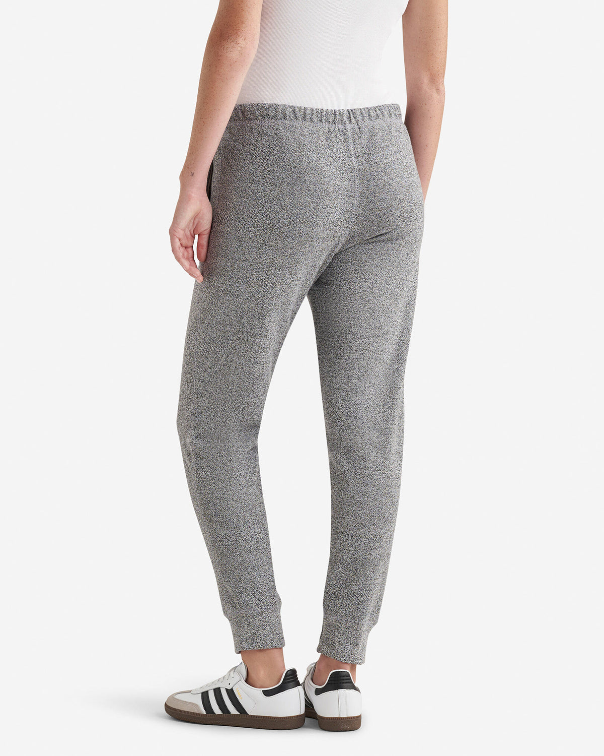 Organic Original Slim Cuff Sweatpant Short (26 Inch Inseam) / SALT & PEPPER