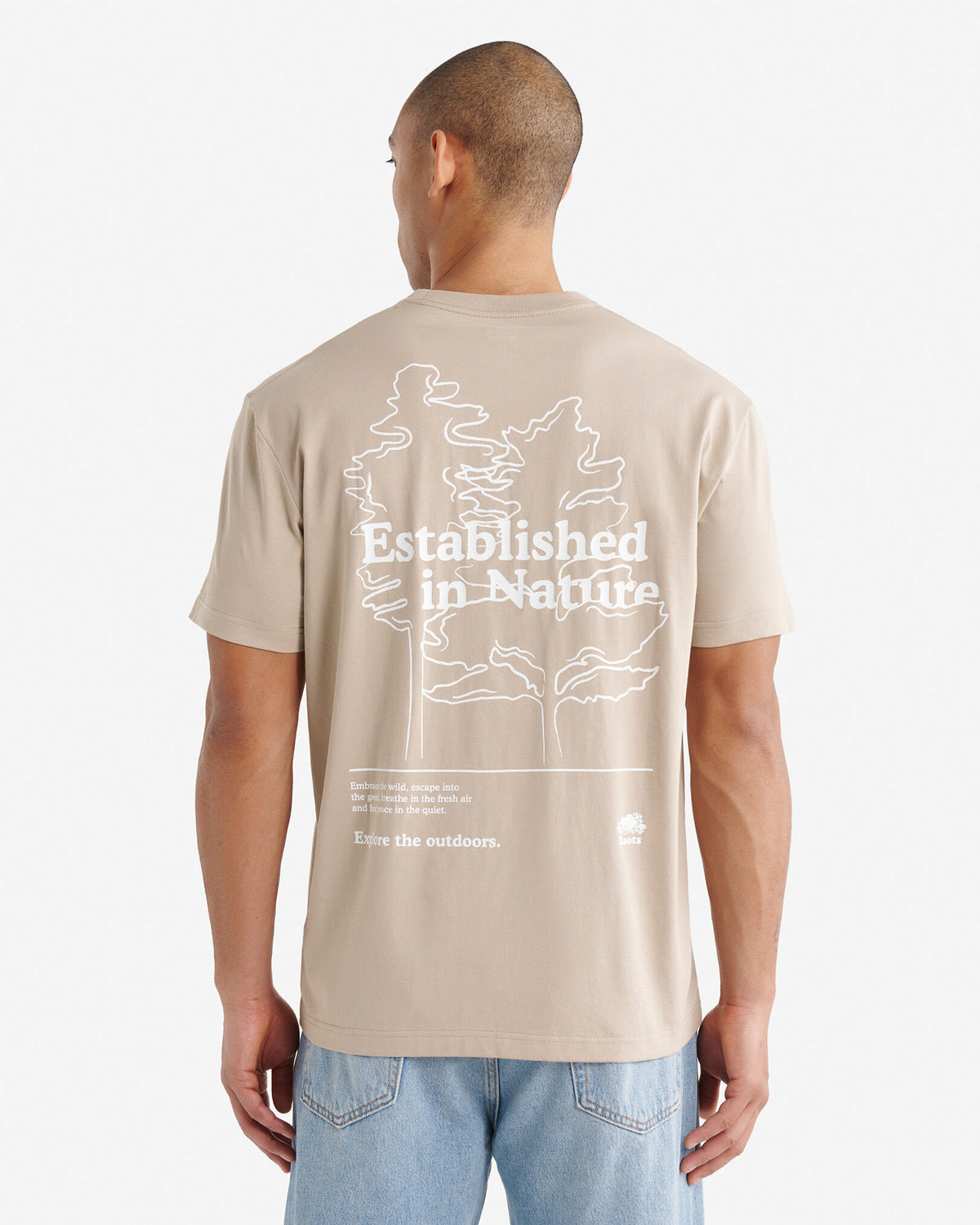 Mens Natural Habitat T-Shirt / WARM KHAKI
