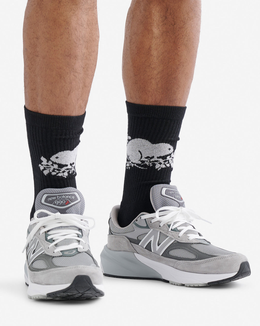 Adult Cooper Beaver Sock / BLACK