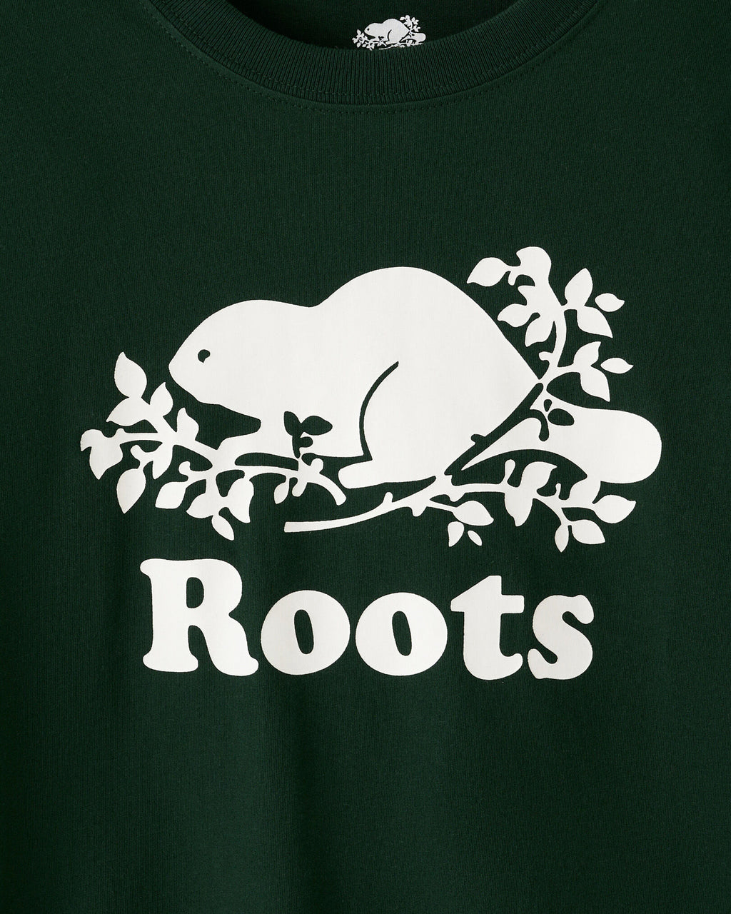 Kids Organic Original Cooper Beaver Long Sleeve T-Shirt / VARSITY GREEN