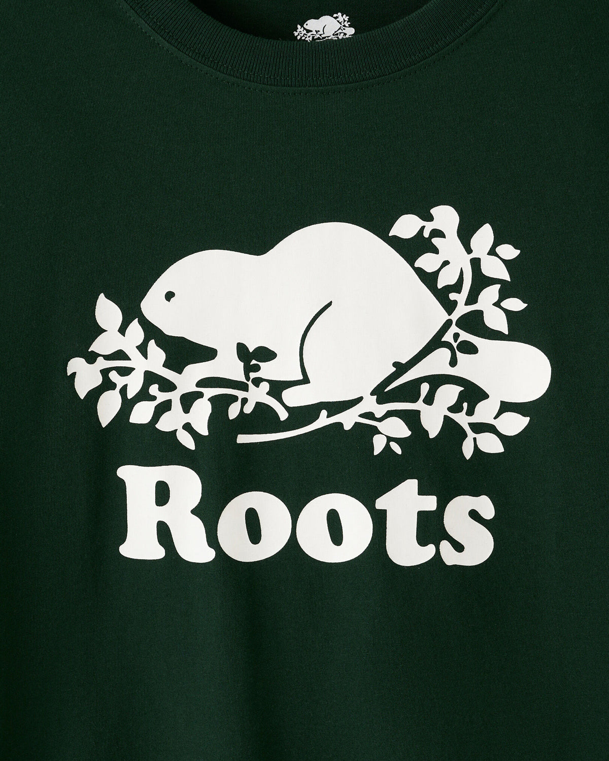Kids Organic Original Cooper Beaver Long Sleeve T-Shirt / VARSITY GREEN