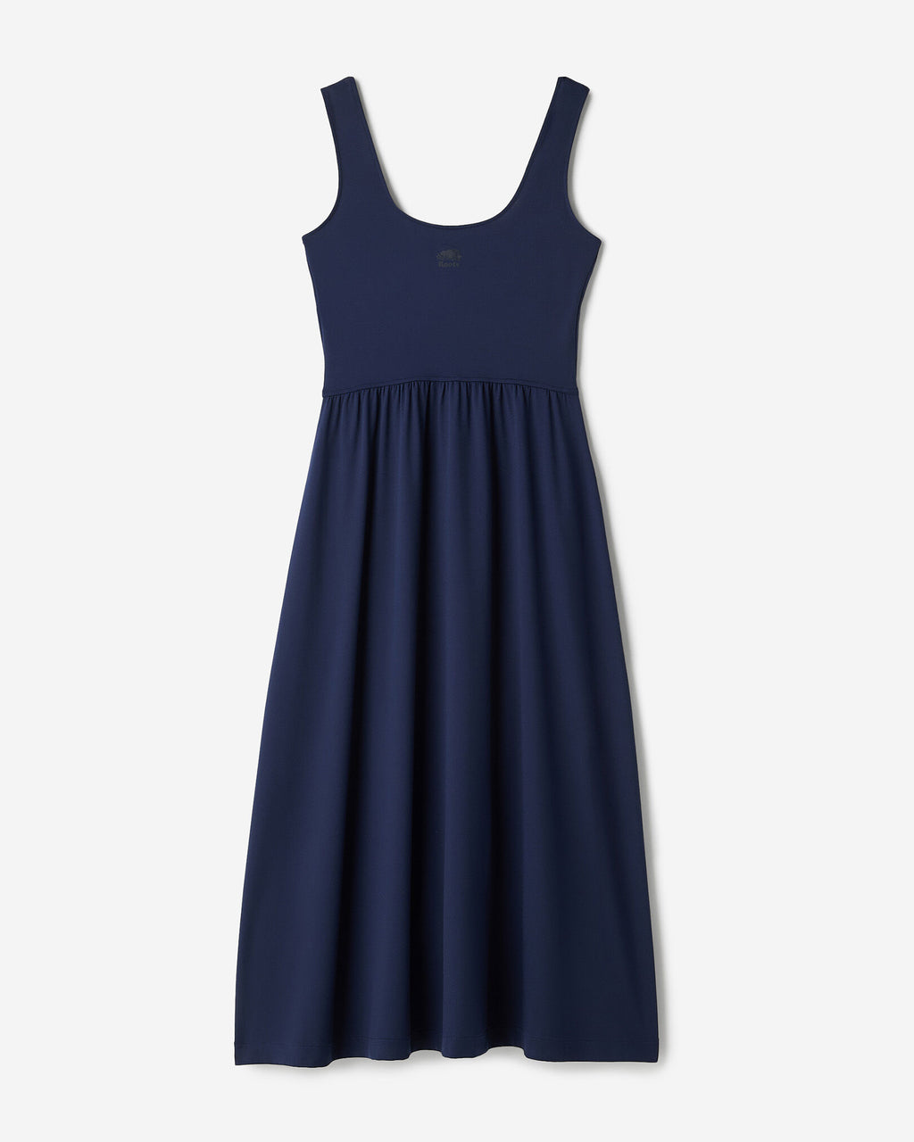 Renew Knit Square Neck Dress / NAVY BLAZER