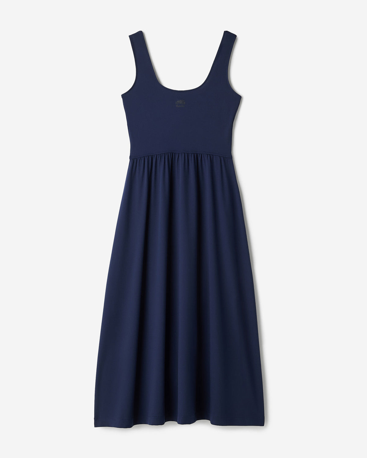 Renew Knit Square Neck Dress / NAVY BLAZER