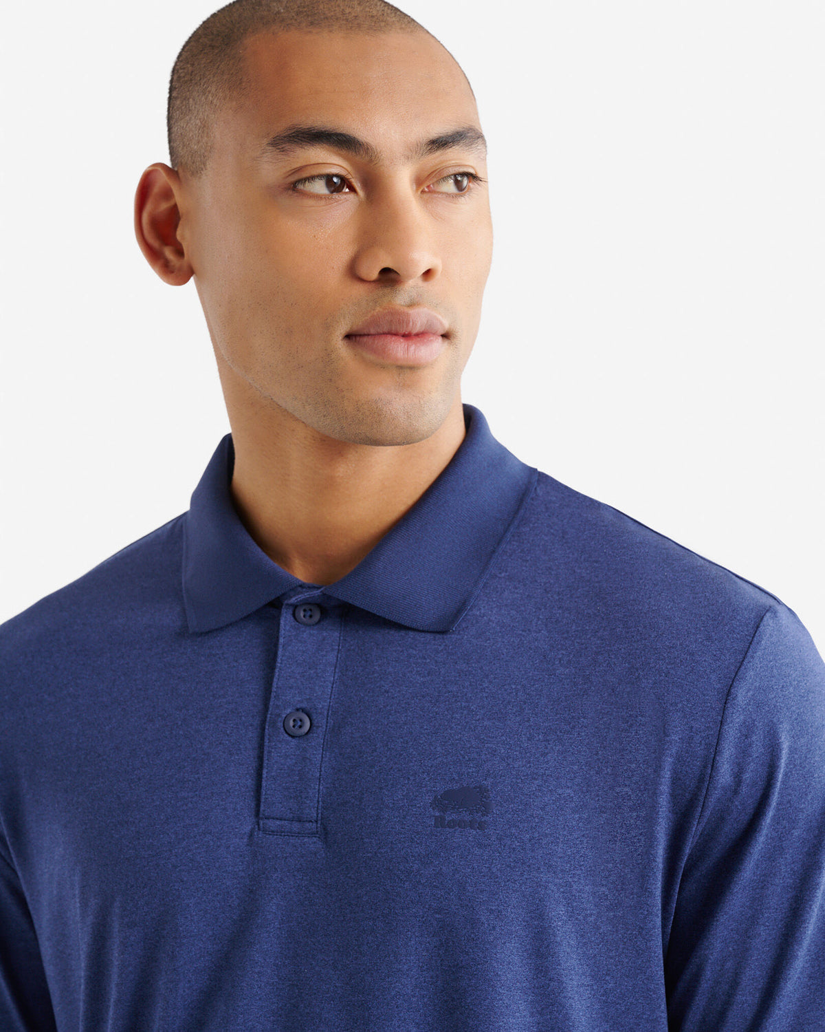 Renew Knit Polo / INDIGO INK PEPPER