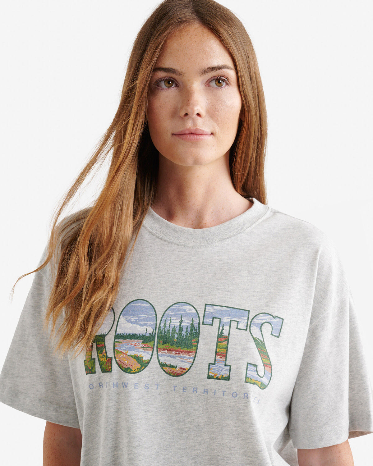 Greetings From North T-Shirt / ATHLETIC GREY MIX