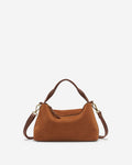 Riley Crossbody Suede / COGNAC