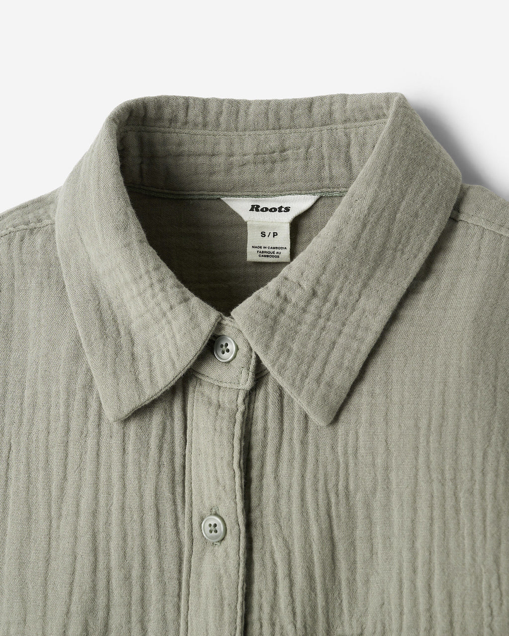 Isla Cotton Gauze Shirt / SHADOW GREEN