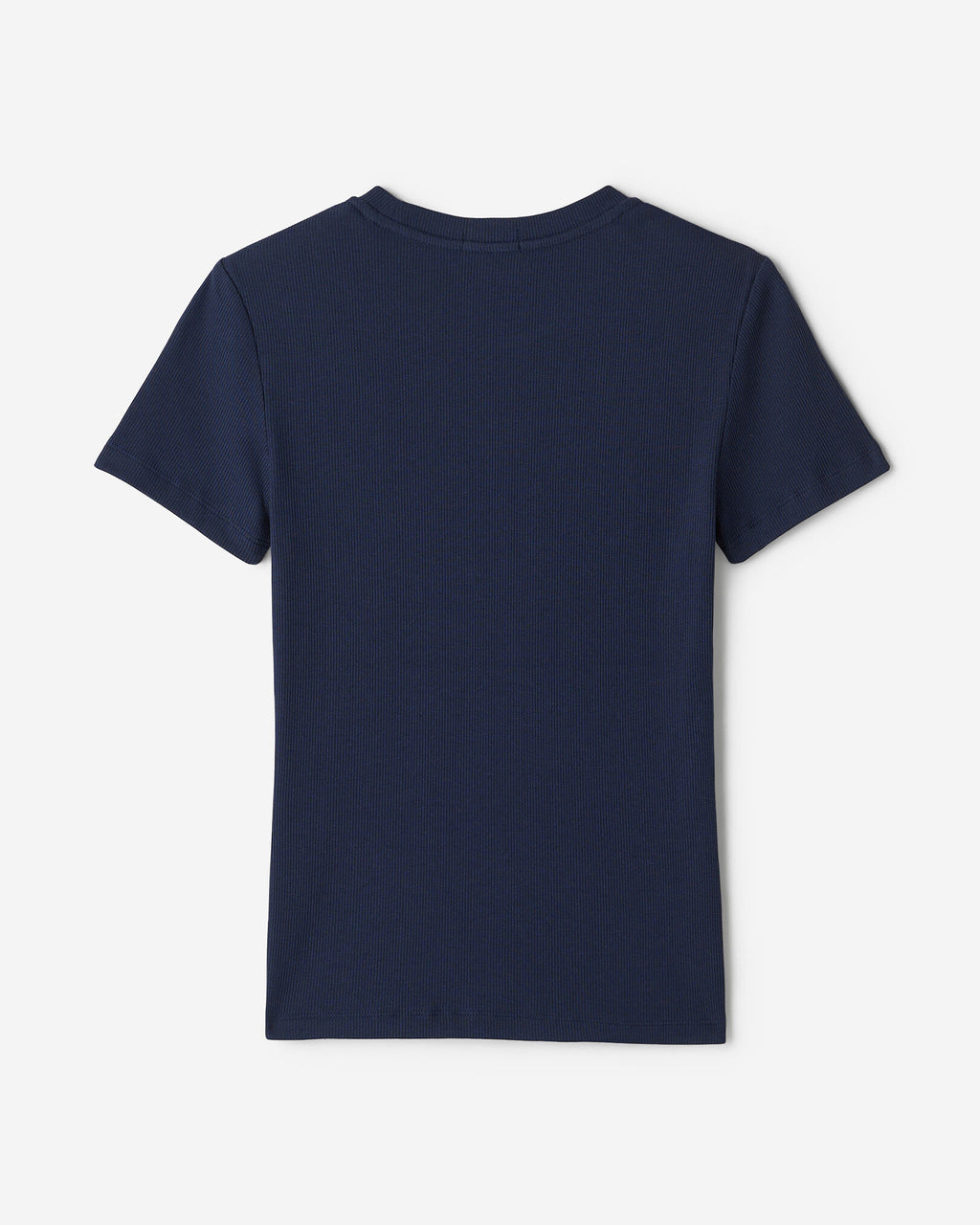 Roam Rib Fitted Short Sleeve Top / NAVY BLAZER