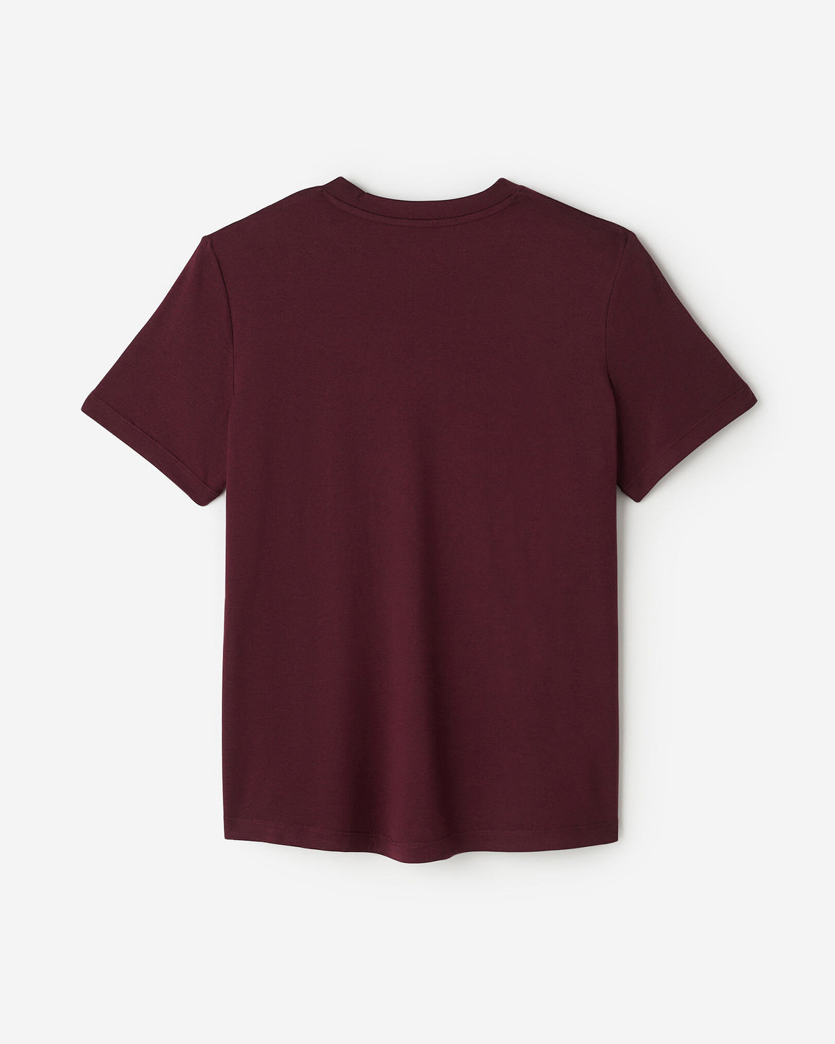 Renew Knit Classic Short Sleeve Top / MAROON FIG MIX