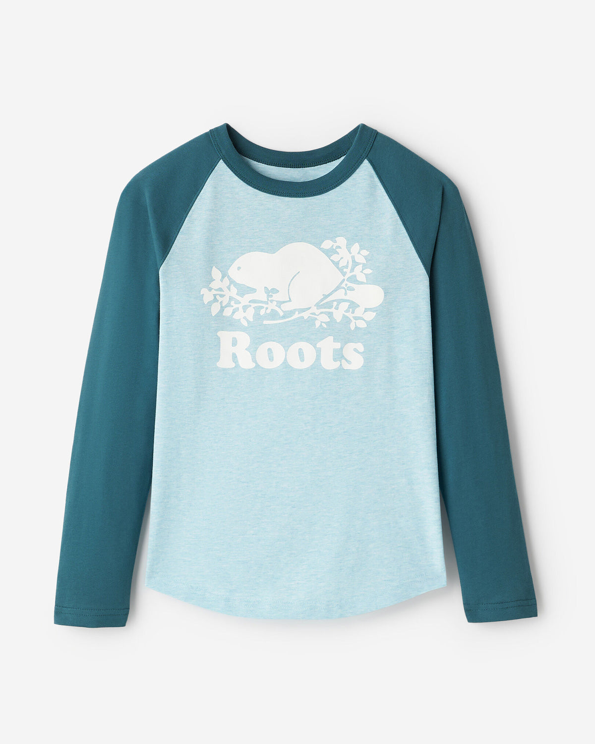 Kids Cooper Baseball Long Sleeve T-Shirt / OCEAN TEAL