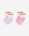 Baby's First Cabin Sock 2 Pack / PINK FROST PEPPER