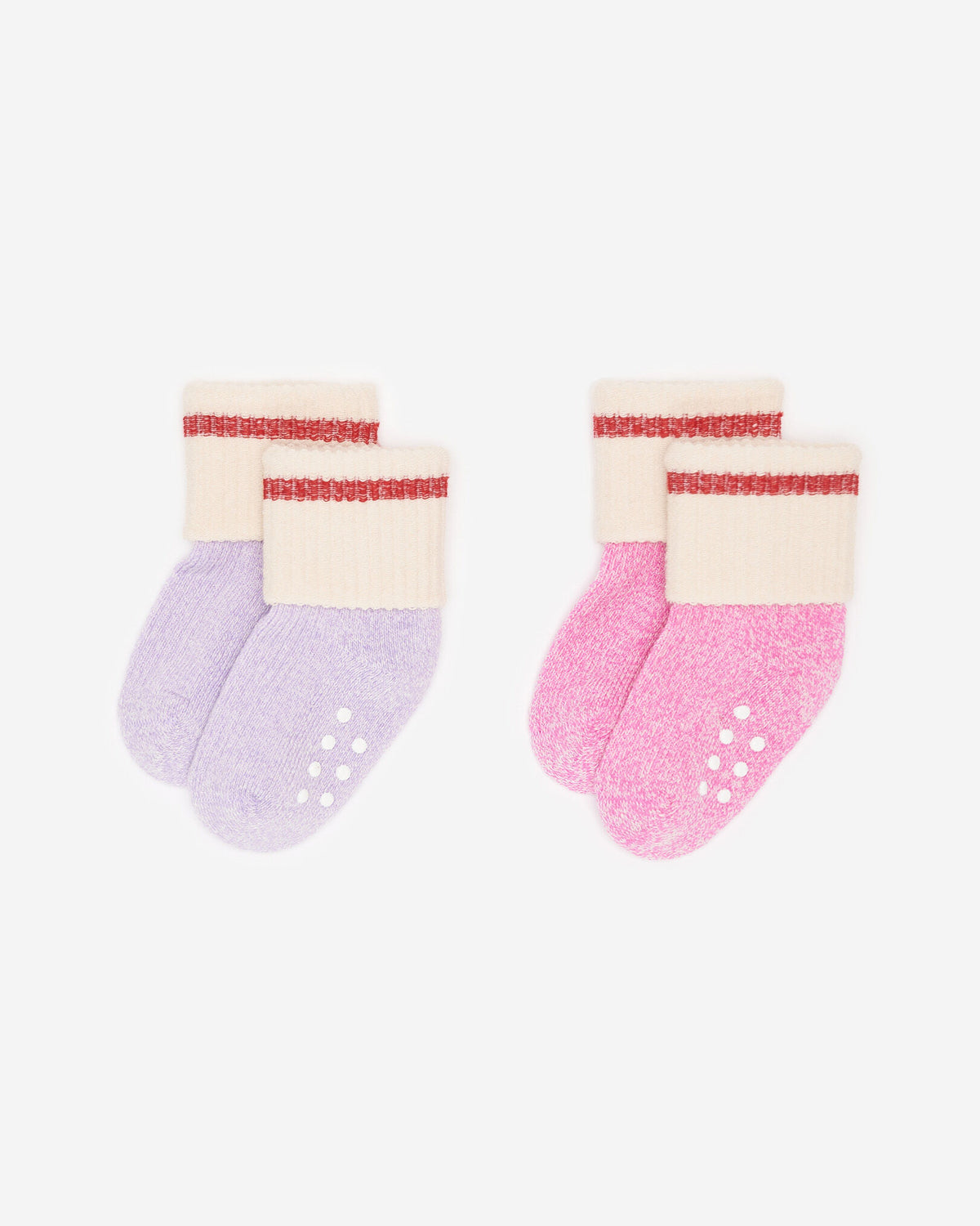 Baby's First Cabin Sock 2 Pack / PINK FROST PEPPER