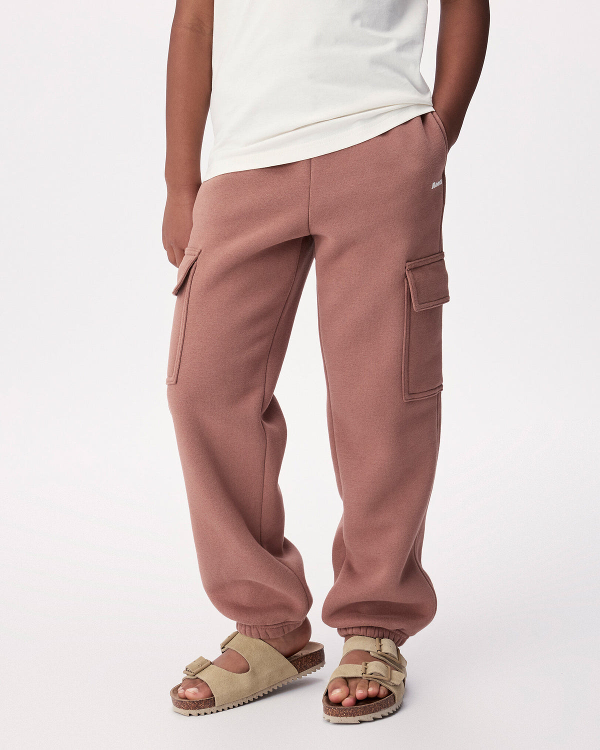 Kids Cloud Relaxed Cargo Sweatpant / BRICK BROWN