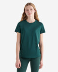 Renew Knit Short Sleeve Top / VARSITY GREEN MIX