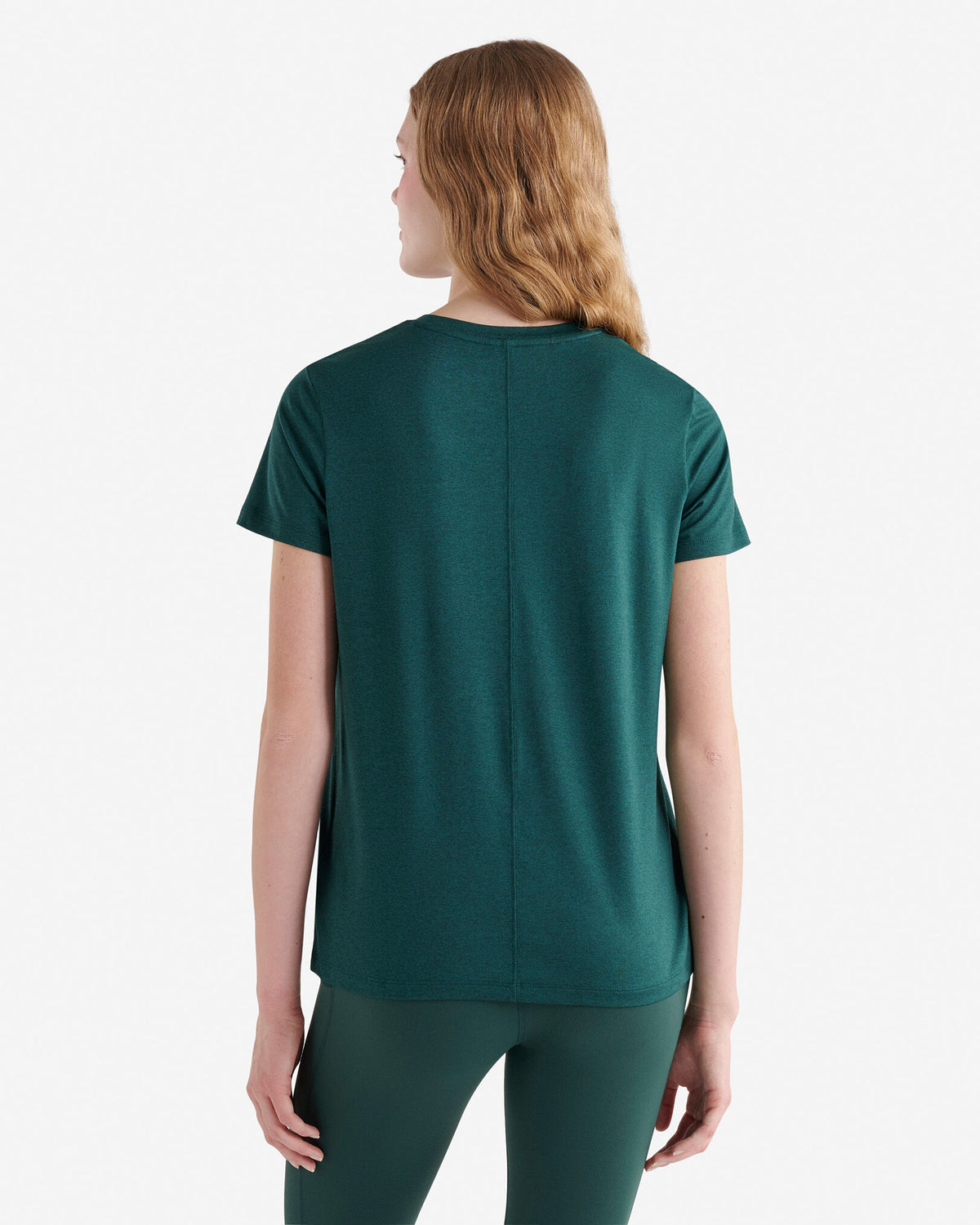 Renew Knit Short Sleeve Top / VARSITY GREEN MIX